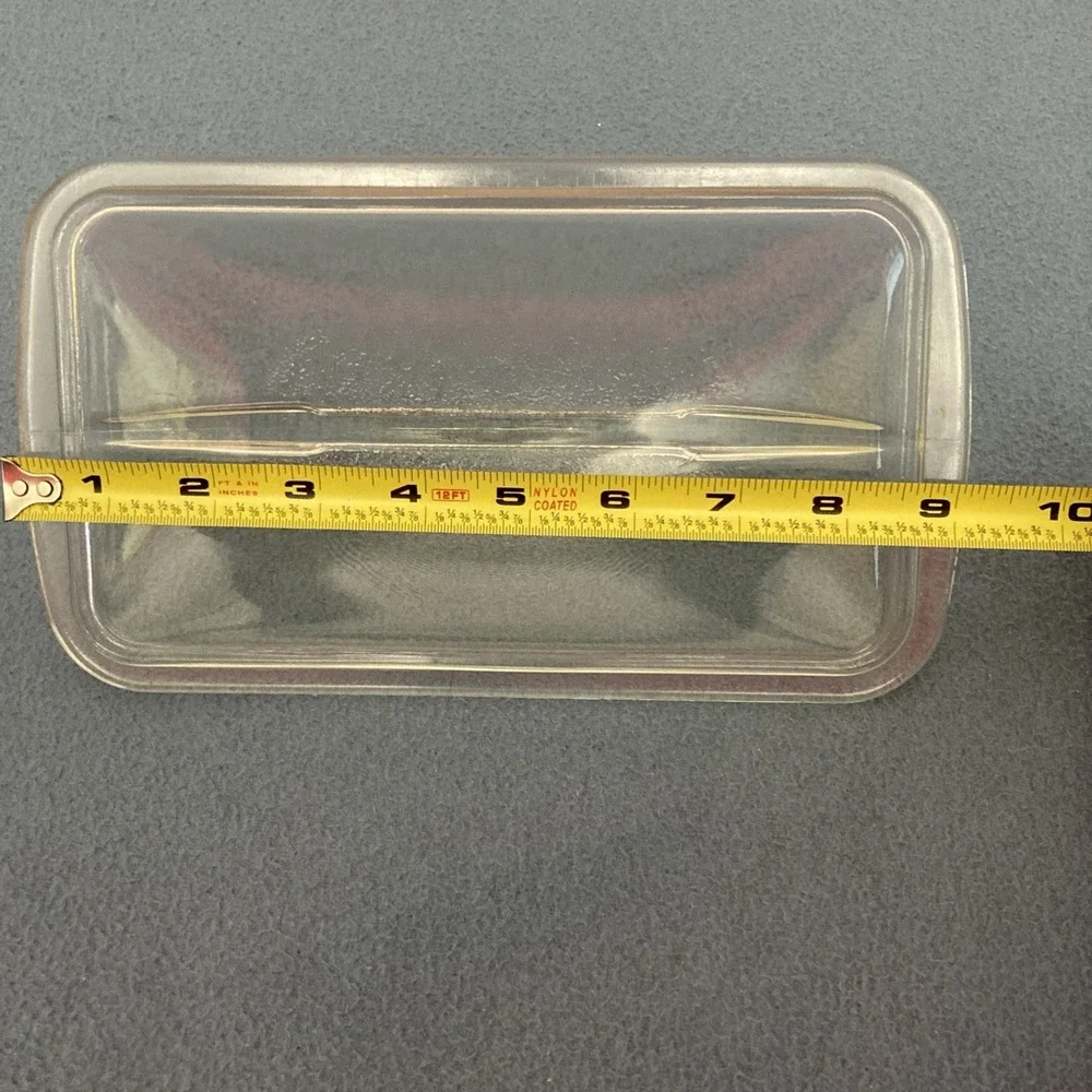 Vintage Westinghouse Refrigerators Clear Glass Fin Lid for Loaf Pans ca. 1950's